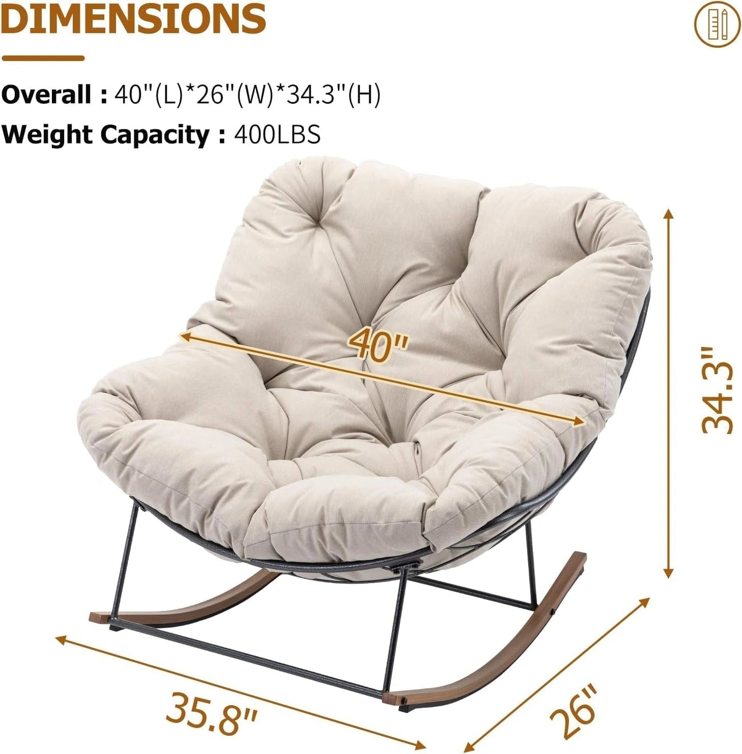 Embrace Relaxation – Comfort-Designed Rocking Lounge Chair