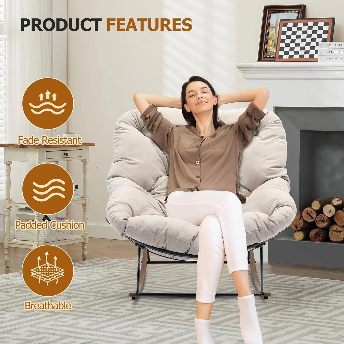 Embrace Relaxation – Comfort-Designed Rocking Lounge Chair