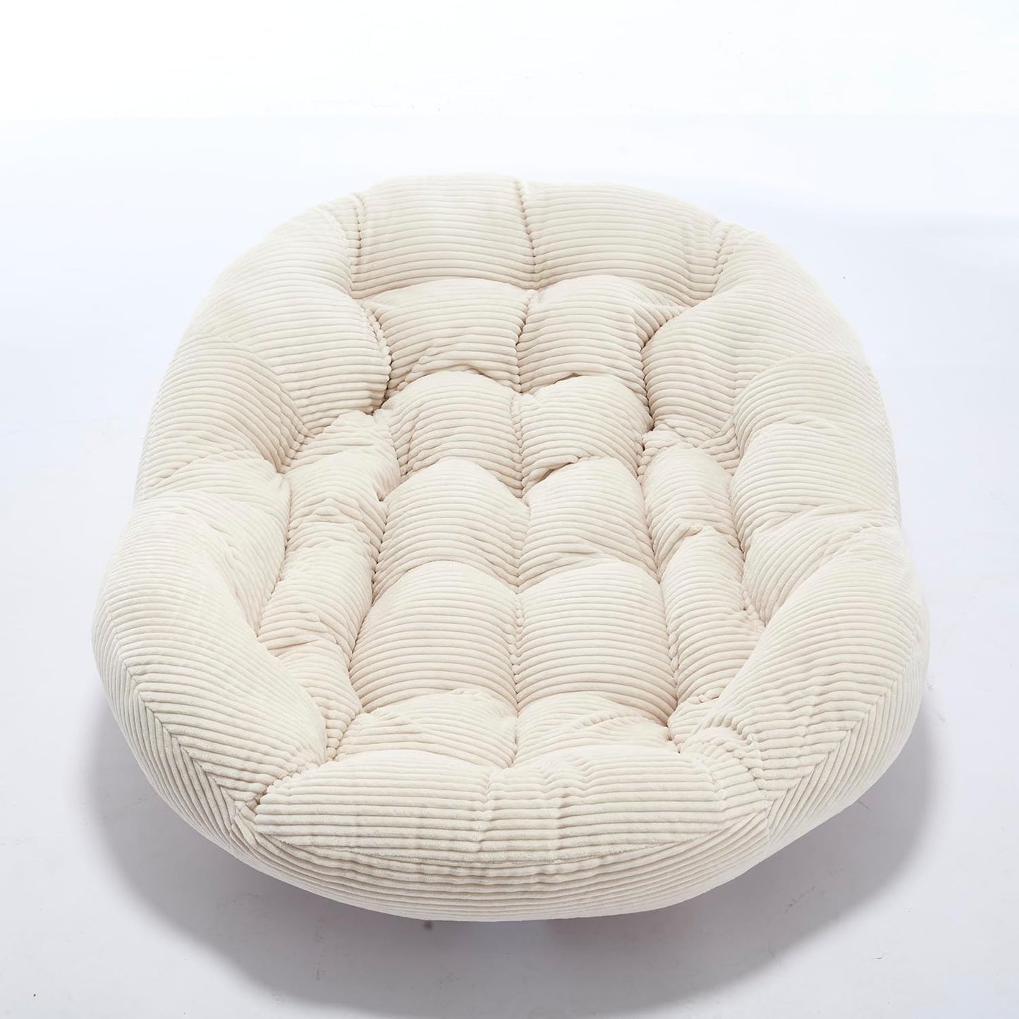 Oversized Rocking Papasan Chair – Plush Cushion & Durable Wicker